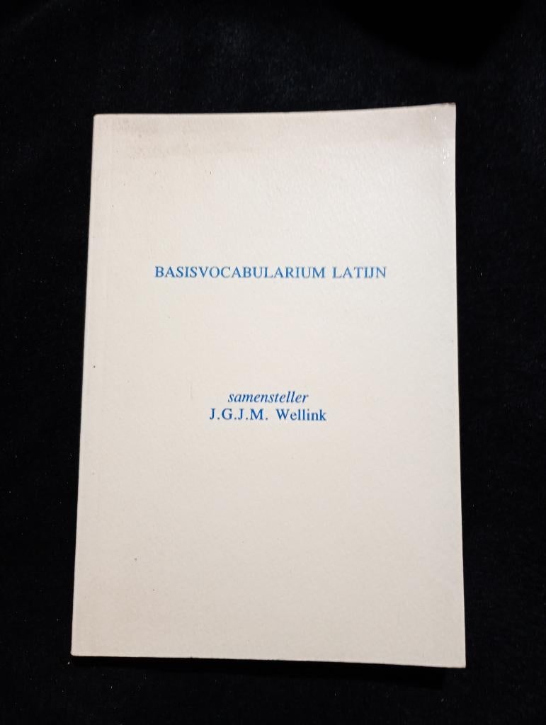 Wellink, Basisvocabularium Latijn, Ophalen of Verzenden, Gelezen, Overige uitgevers, Latijn