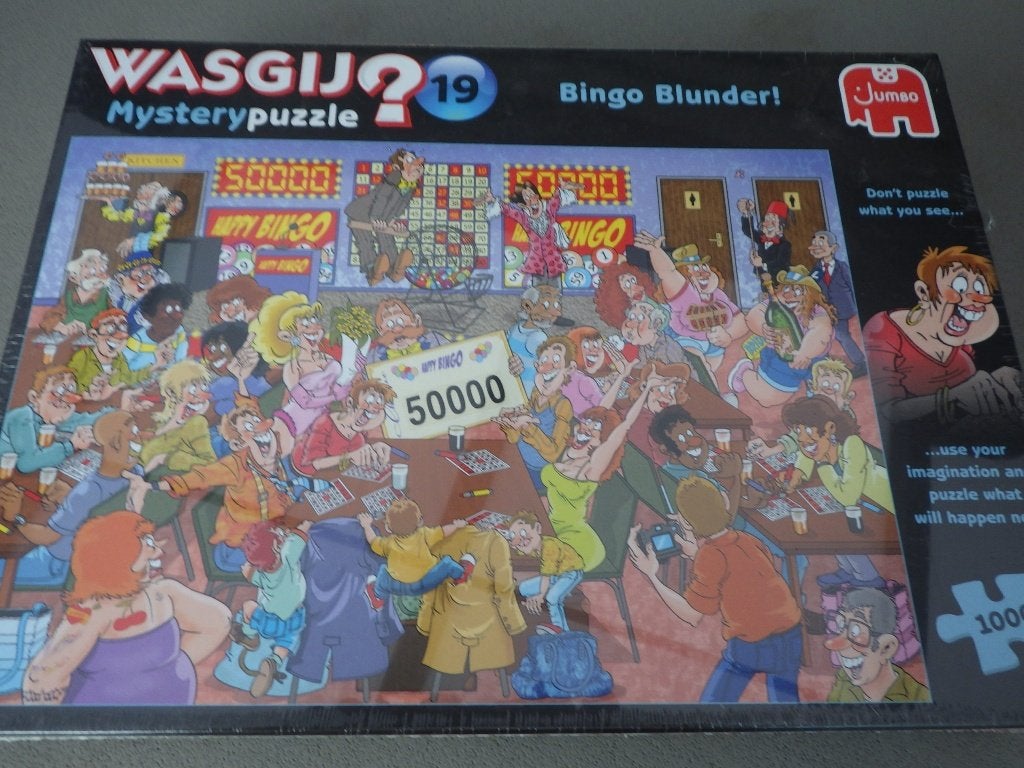 Wasgij Mystery Puzzel 19 Bingobedrog! NIEUW, Ophalen, 500 t/m 1500 stukjes, Nieuw