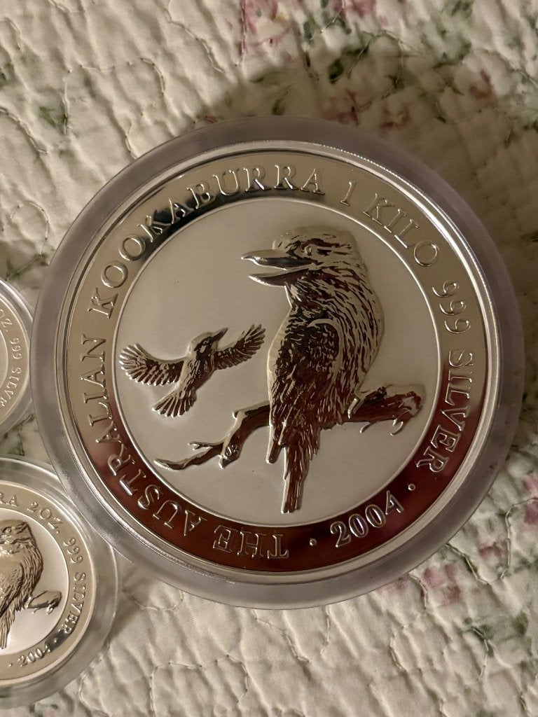 Kookaburra 1 kilo 2004, Ophalen, Zilver