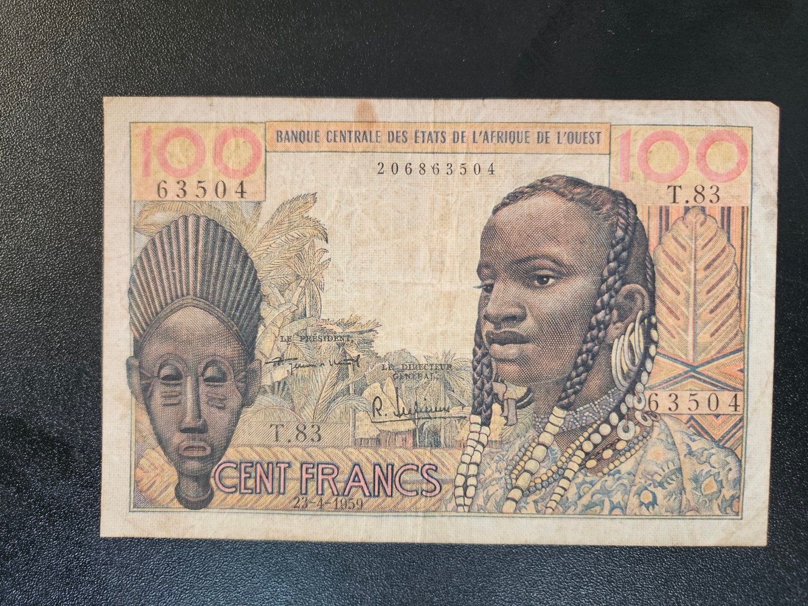 West Afrikaanse Staten zonder land letter pick 2a 1959, Postzegels en Munten, Bankbiljetten | Afrika, Ophalen of Verzenden, Overige landen