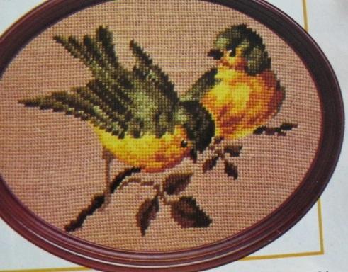 Borduurpatroon  Vogeltjes   nr 9999 do, Hobby en Vrije tijd, Borduren en Borduurmachines, Verzenden, Nieuw, Handborduren, Patroon