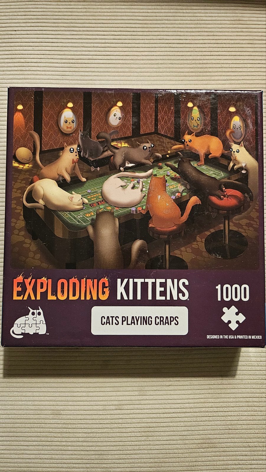 Legpuzzel Exploding Kittens 1000stuks, Hobby en Vrije tijd, Denksport en Puzzels, Ophalen of Verzenden, Minder dan 500 stukjes