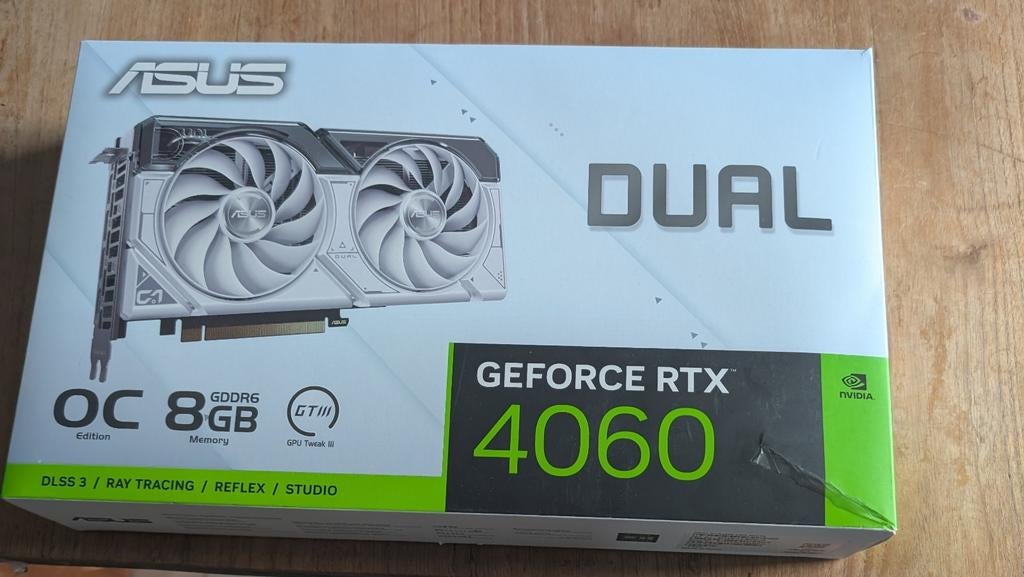 Asus GeForce RTX 4060 Dual OC 8GB videokaart, Computers en Software, Videokaarten, Zo goed als nieuw, Nvidia, PCI-Express 4.0