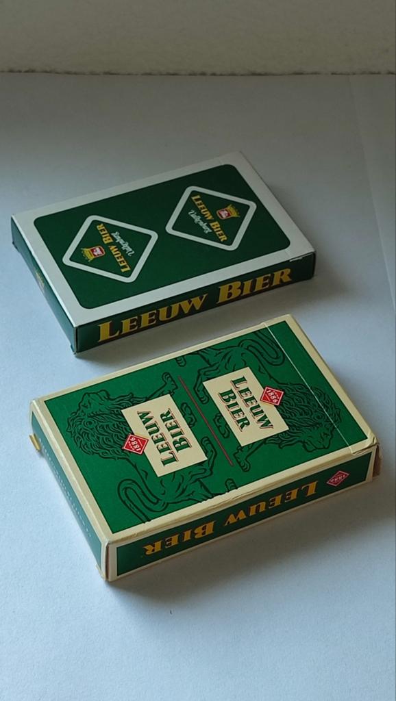 Leeuw bier kaartspellen, Ophalen of Verzenden, Gebruikt, Leeuw