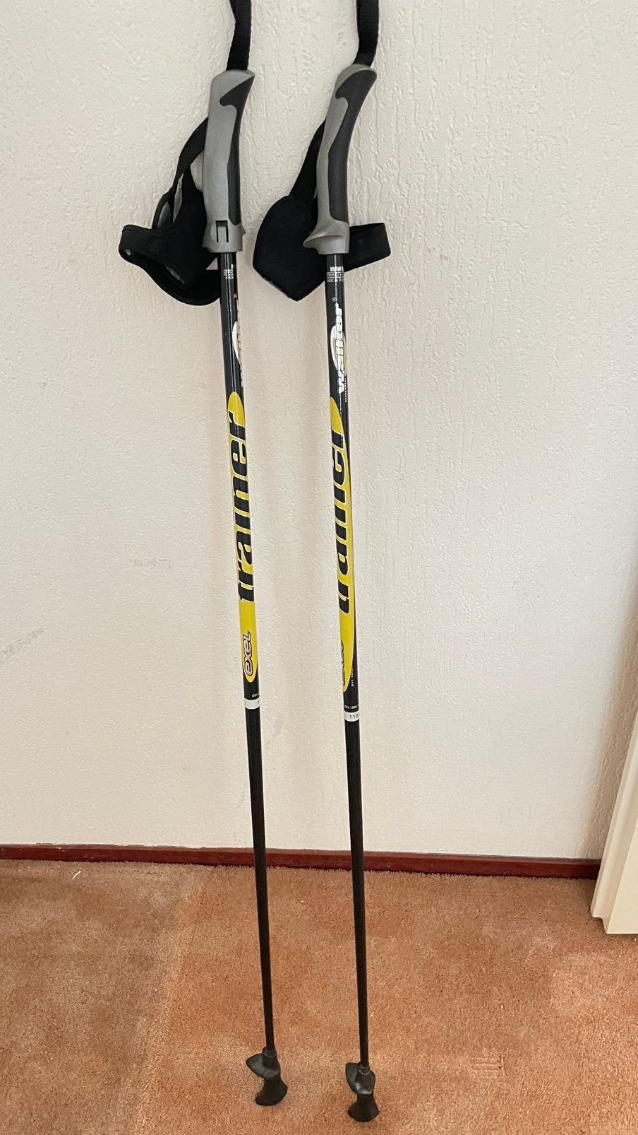 Nordic walking stokken, carbon, maat 110 cm, Ophalen, Zo goed als nieuw