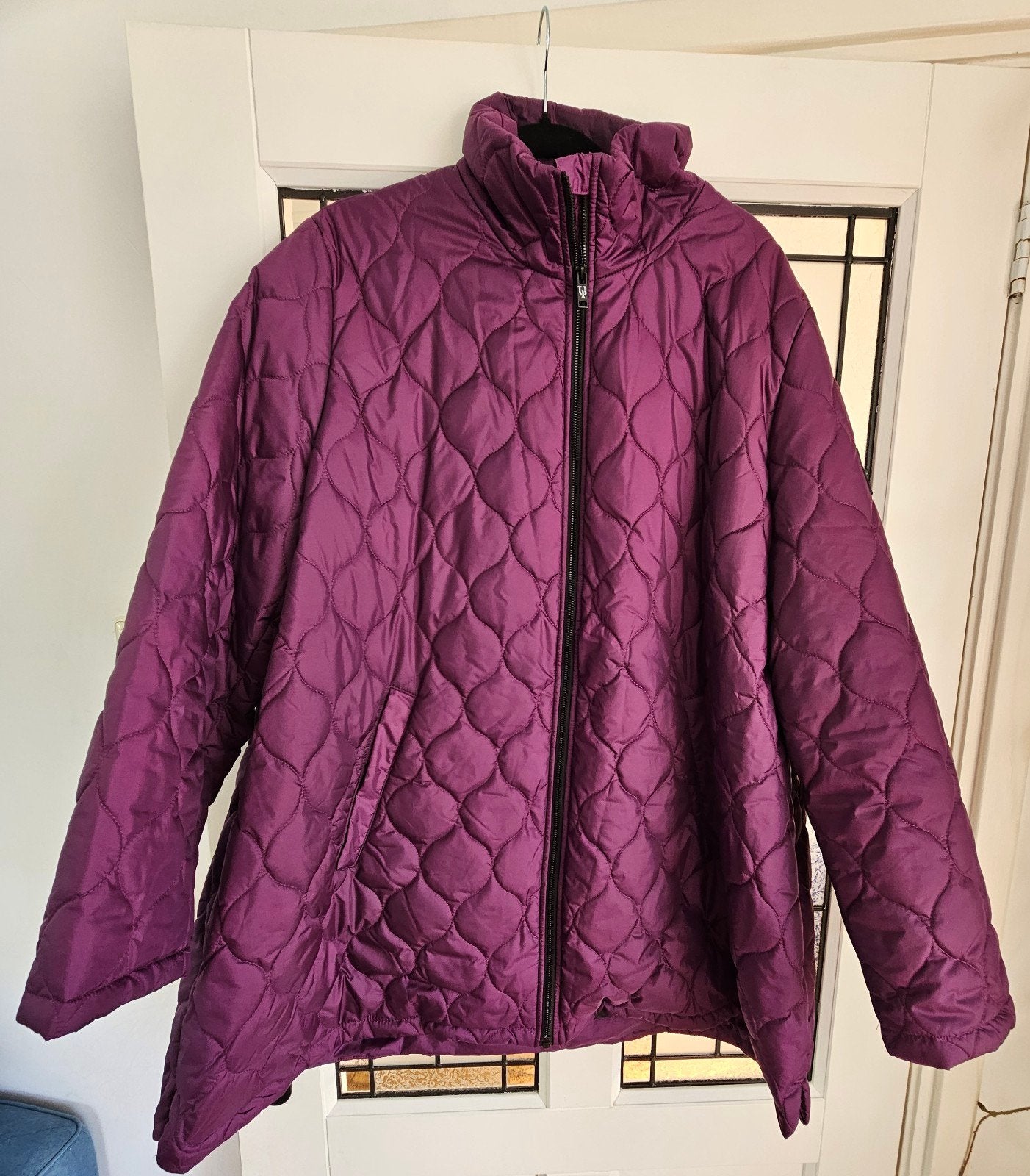 winterjas ulla popken mt.56, Kleding | Dames, Paars, Maat 46/48 (XL) of groter, Ulla Popken, Ophalen of Verzenden