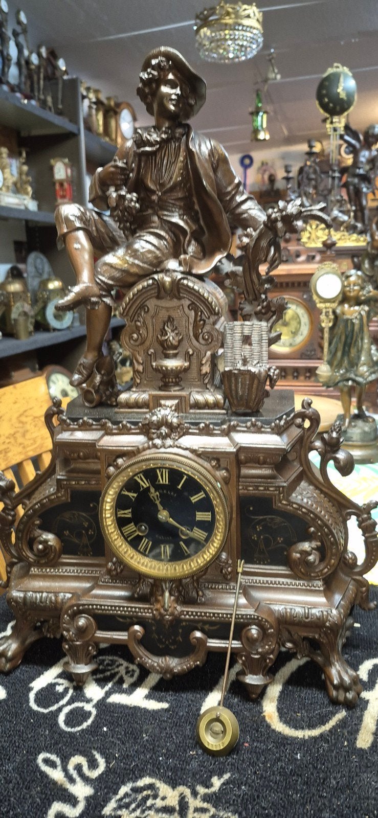 prachtige grote Franse pendule, Antiek en Kunst, Ophalen