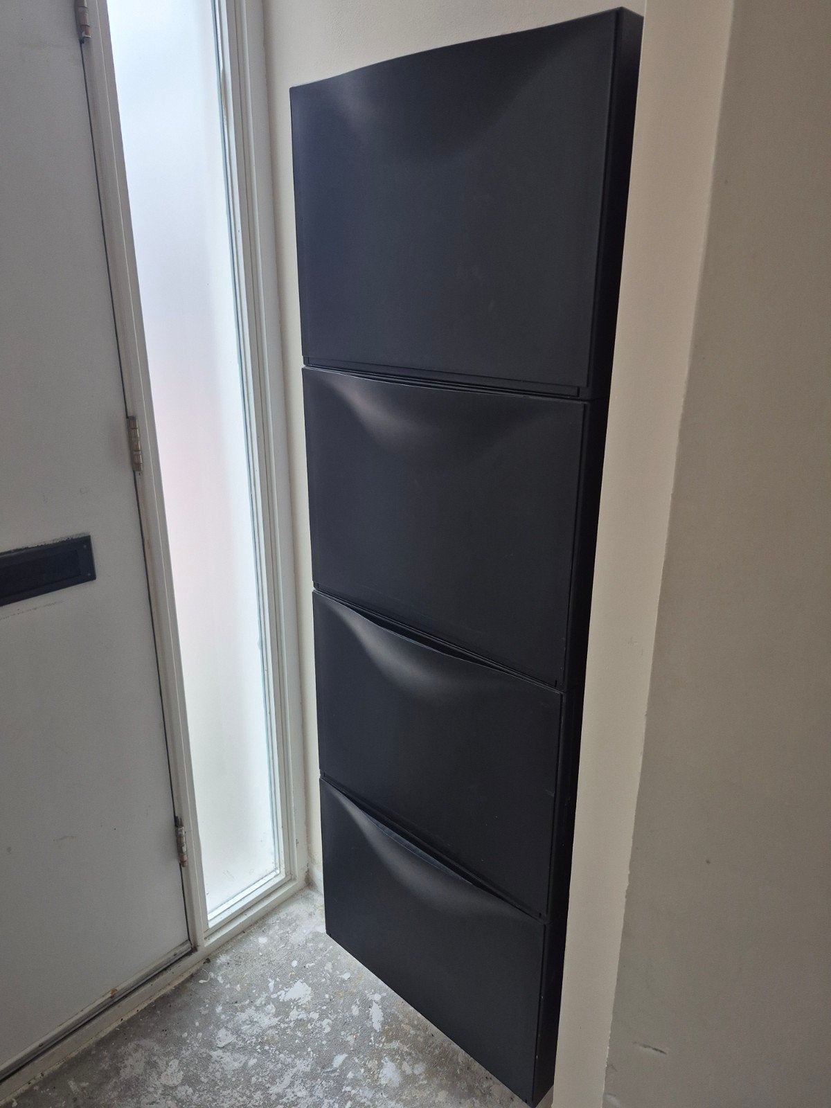 Nette zwarte IKEA schoenenkast met 4 lades, Ophalen, Gebruikt, Modern