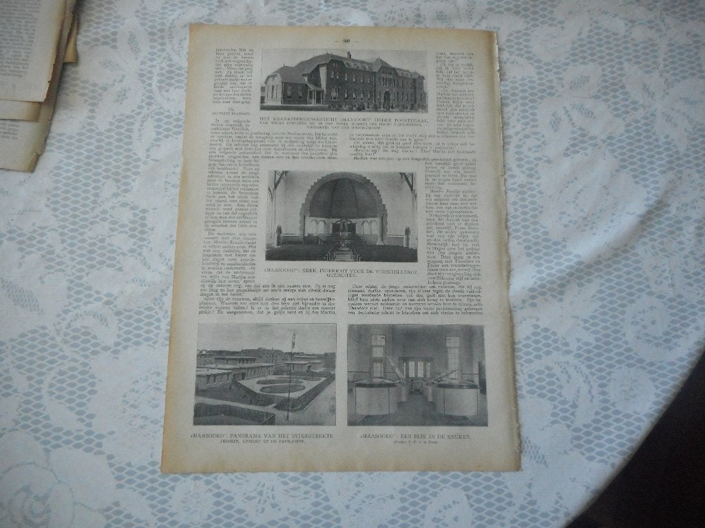 Poortugaal. Krankzinnigengesticht Maasoord. 1909., Verzamelen, Ophalen of Verzenden, Voor 1920, Nederland, Knipsel(s)