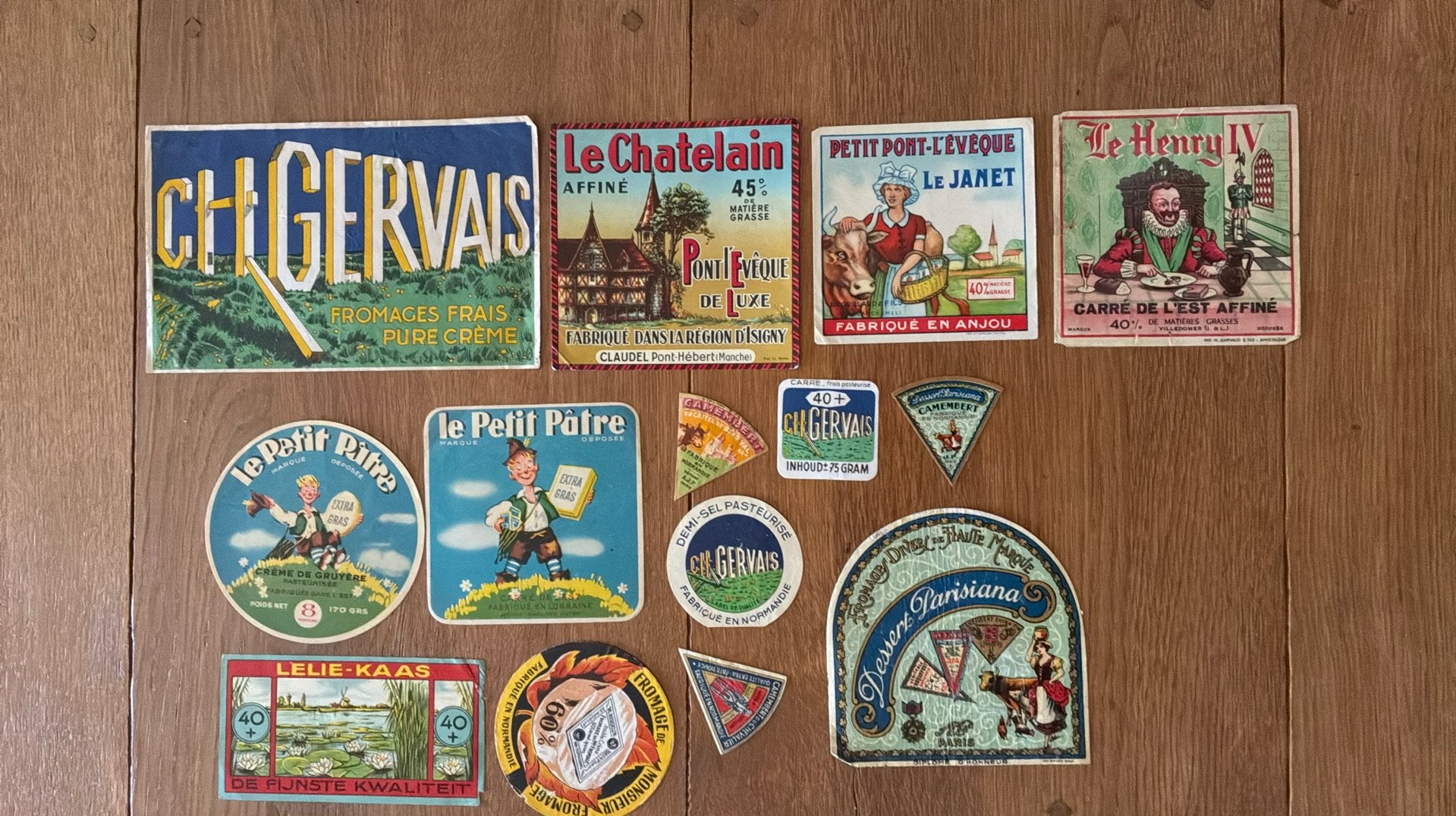 Vintage Franse Kaasetiketten Collectie - Zeldzaam, Ophalen of Verzenden, Gebruikt