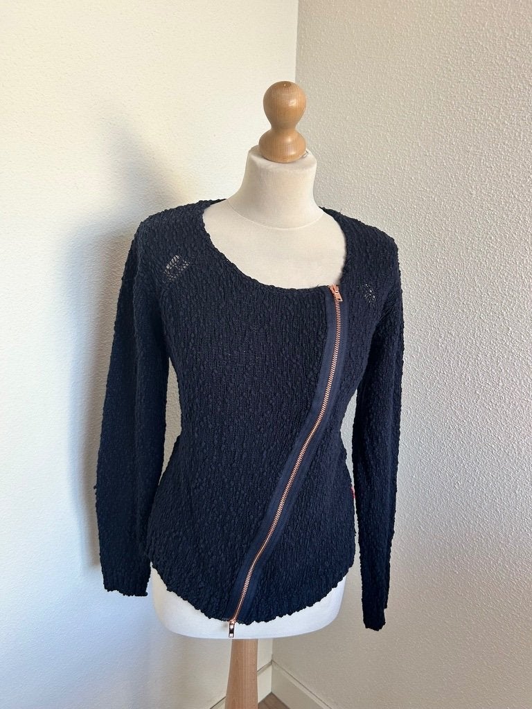 10 Feet maat XL blauw gehaakt vestje 3017, Blauw, Maat 46/48 (XL) of groter, Ophalen of Verzenden, Zo goed als nieuw