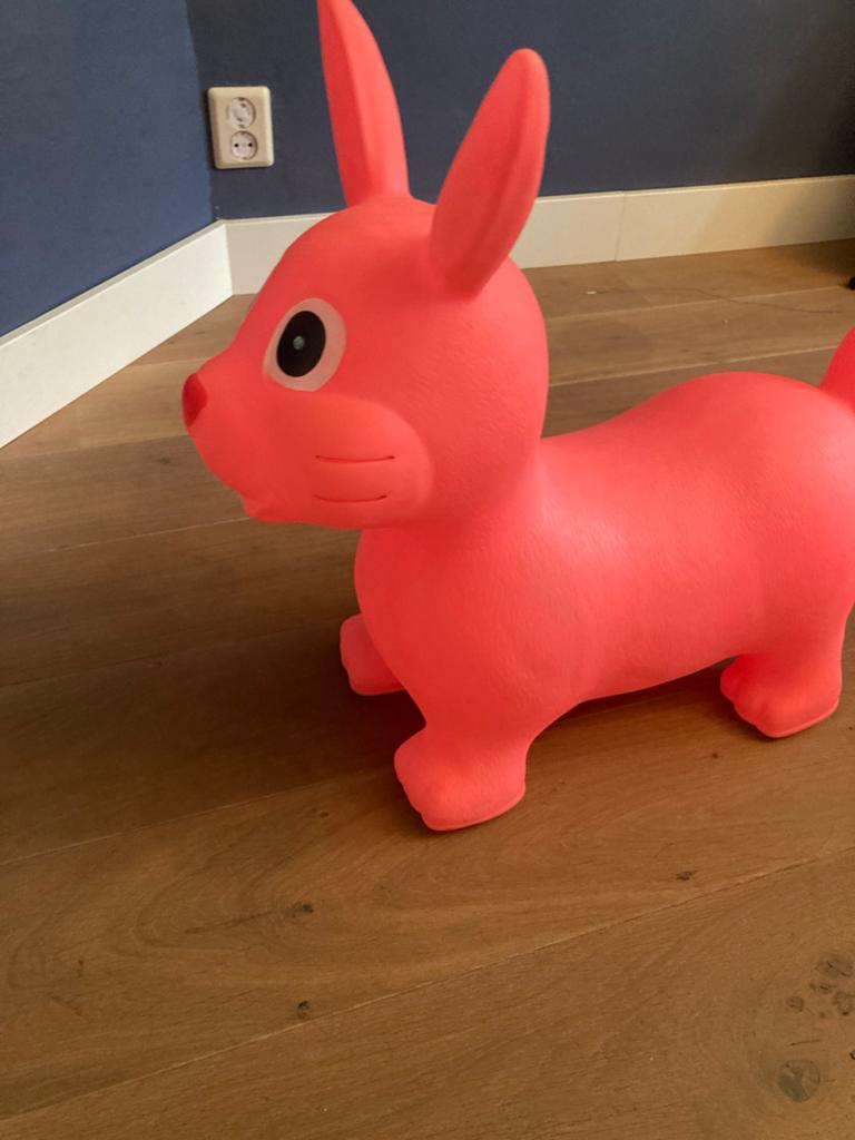 Roze springdier konijn voor kinderen, Ophalen, Gebruikt, Jongen of Meisje