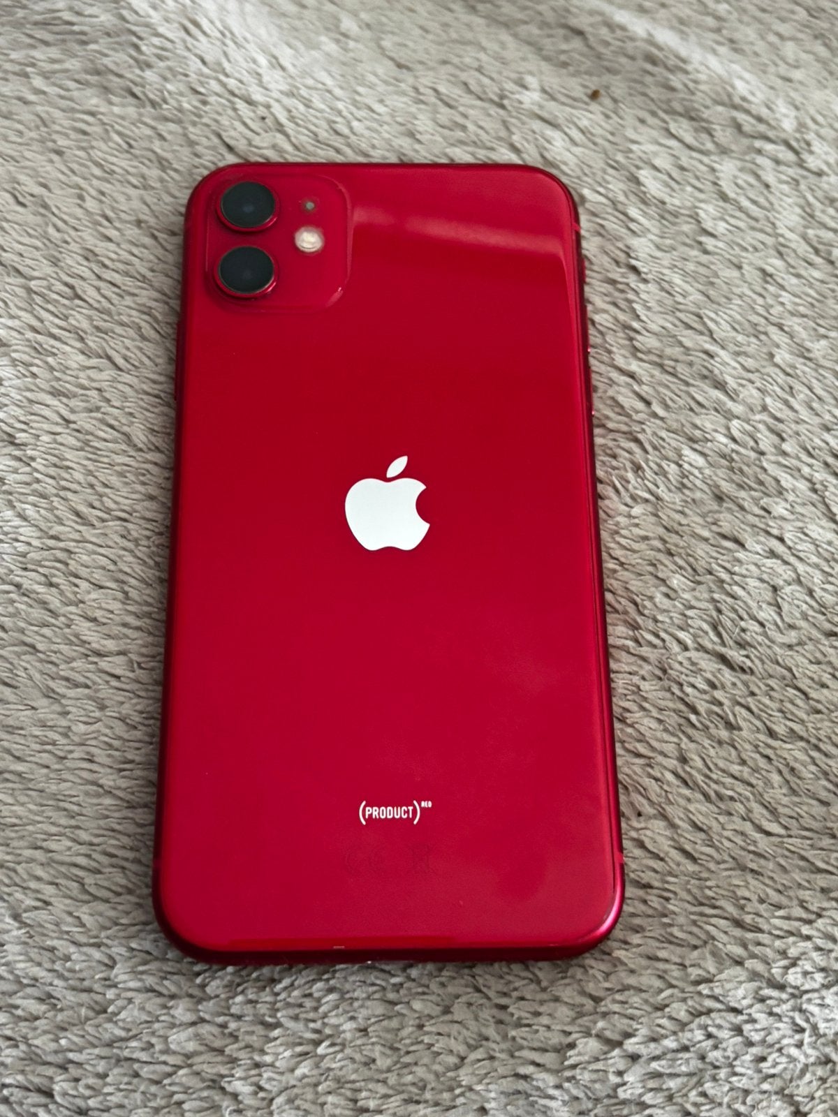 Iphone 11. Rood 128 gb, 71 %, Zonder simlock, Zonder abonnement, Rood