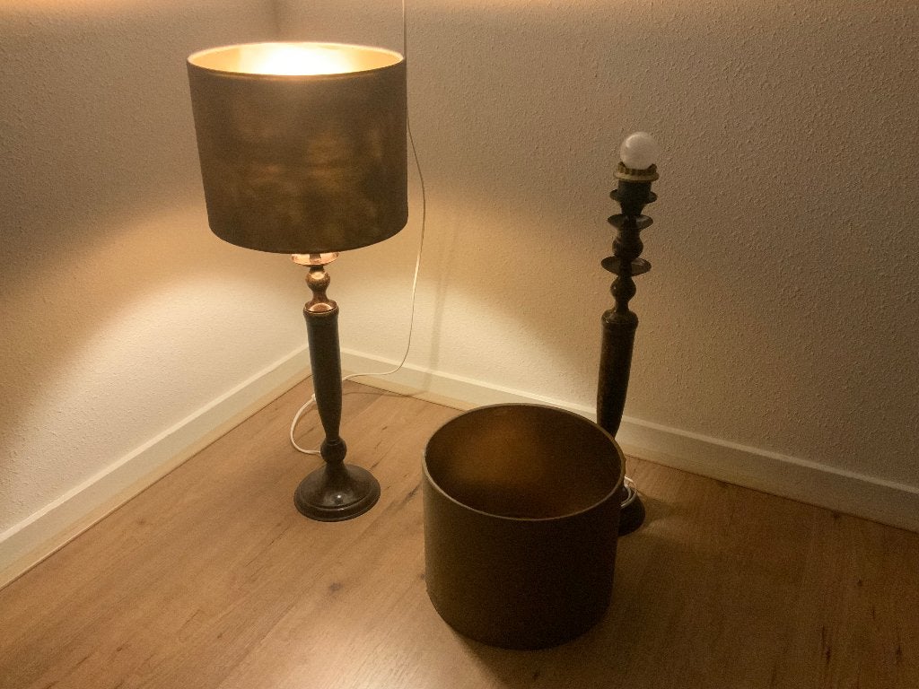 2 schemerlampjes, Ophalen, Gebruikt