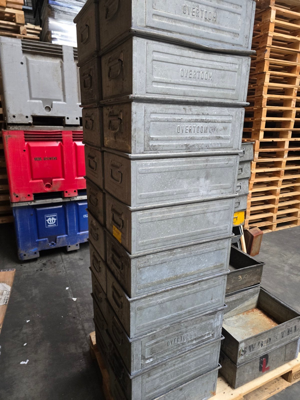 Normaalbakken normaal bak zink magazijnbak, Doe-het-zelf en Verbouw, Kratten en Dozen, Ophalen, Krat, Minder dan 35 cm