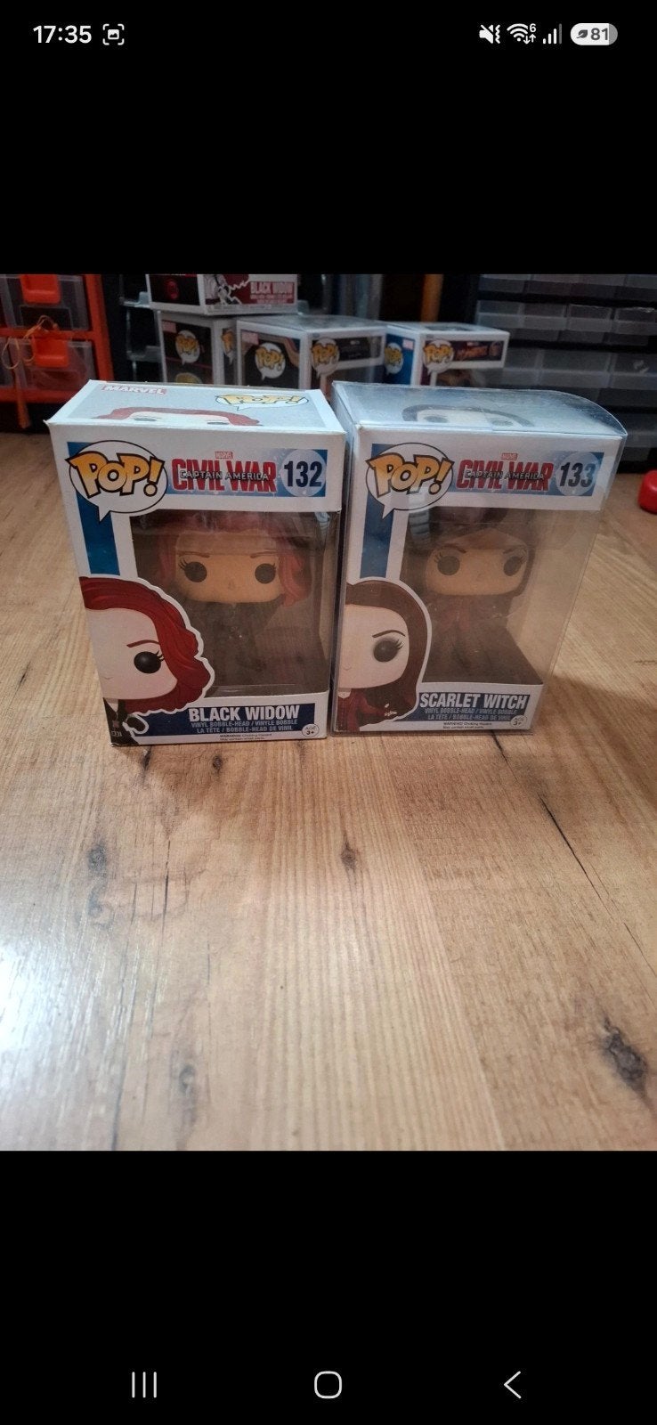 Funko Pop! Marvel Civil War: Black Widow & Scarlet Witch, Ophalen of Verzenden, Nieuw