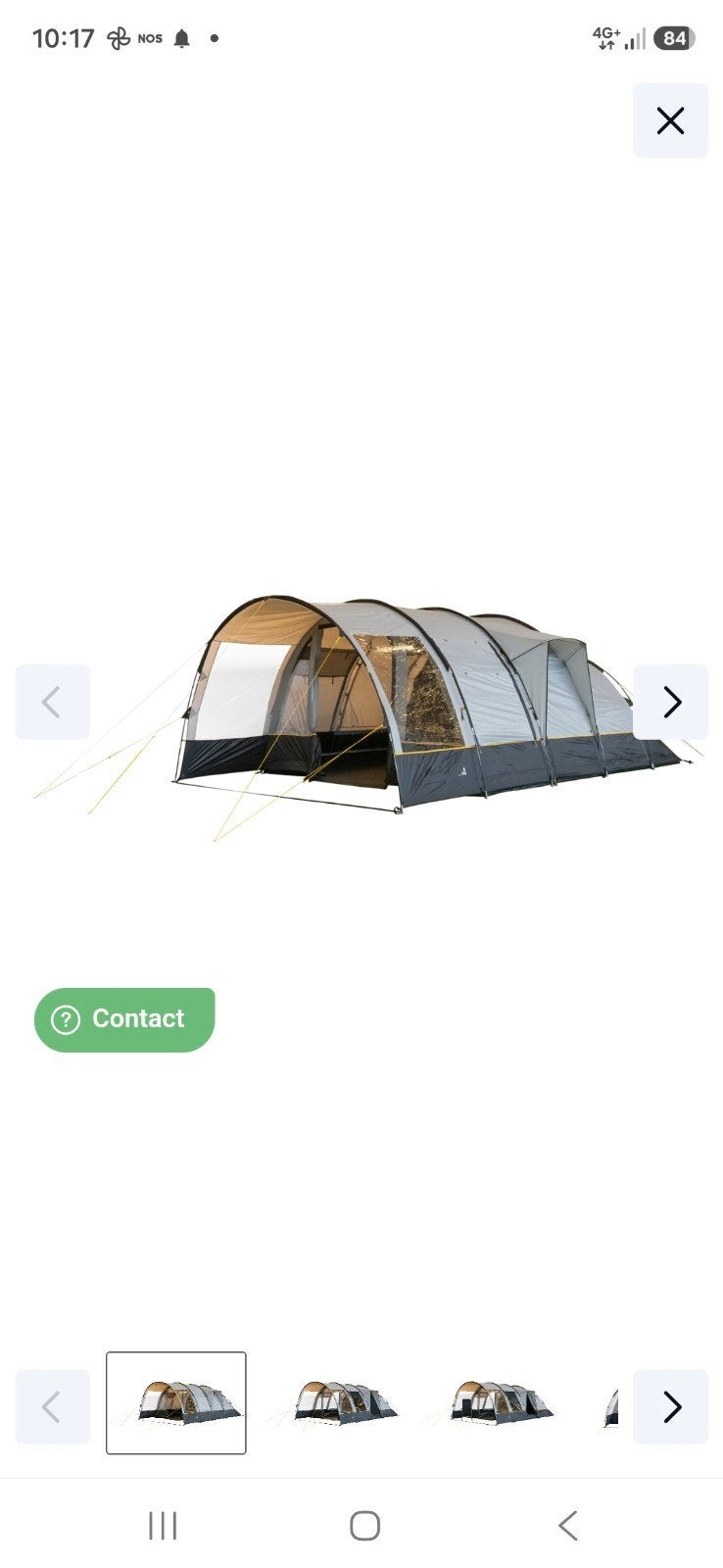 Redwood poplar 4 persoonsfamilietent, Caravans en Kamperen, Tenten, Ophalen, Zo goed als nieuw