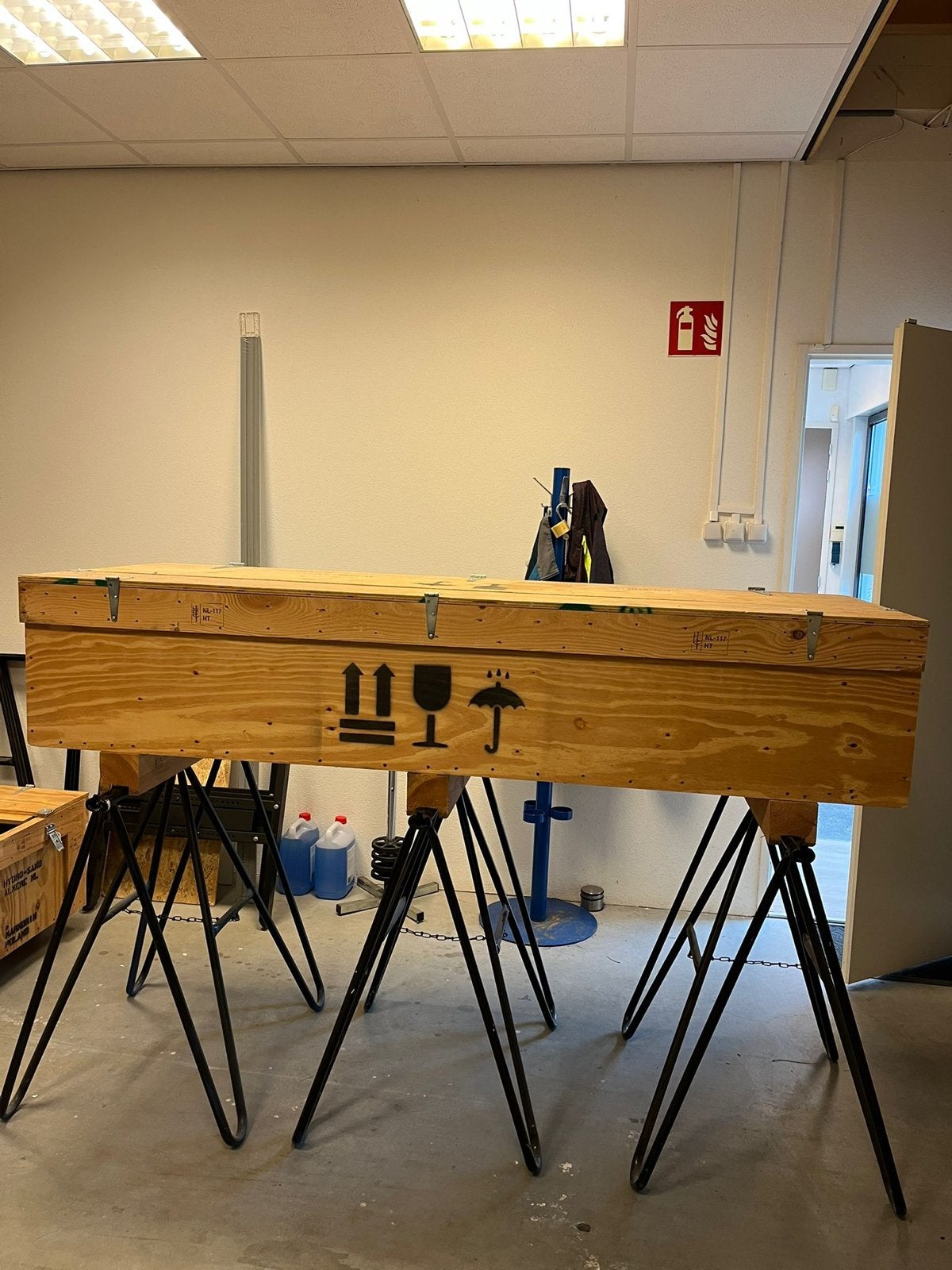 Drie houten kisten, 50 – 75, Gebruikt, Ophalen of Verzenden, 100 tot 125 cm