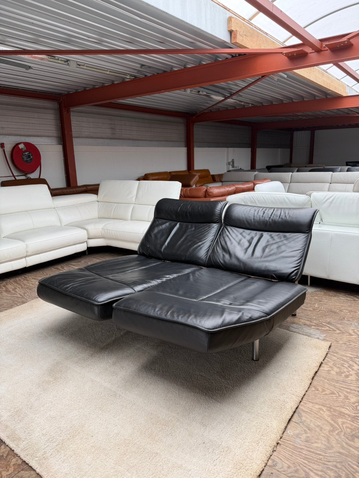 De sede DS450 bank design bankstel zwart leren bank Z.G.A.N., 2871SK, 125 cm of meer, Verzenden, Mariansoliak8@gmail.com