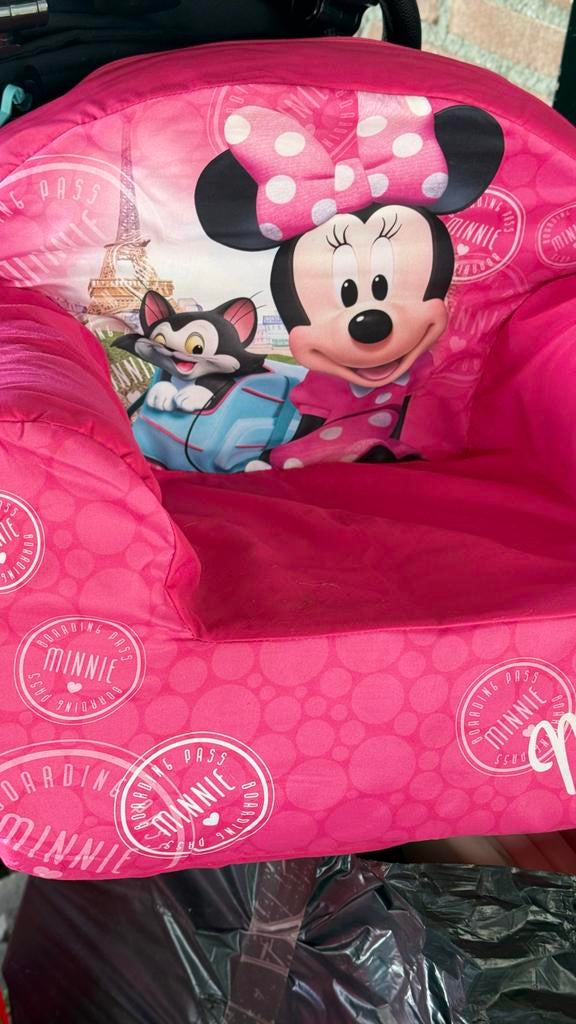 Schattige Minnie Mouse kinderstoel, Kinderen en Baby's, Speelgoed | Overig, Ophalen of Verzenden, Gebruikt, Meisje
