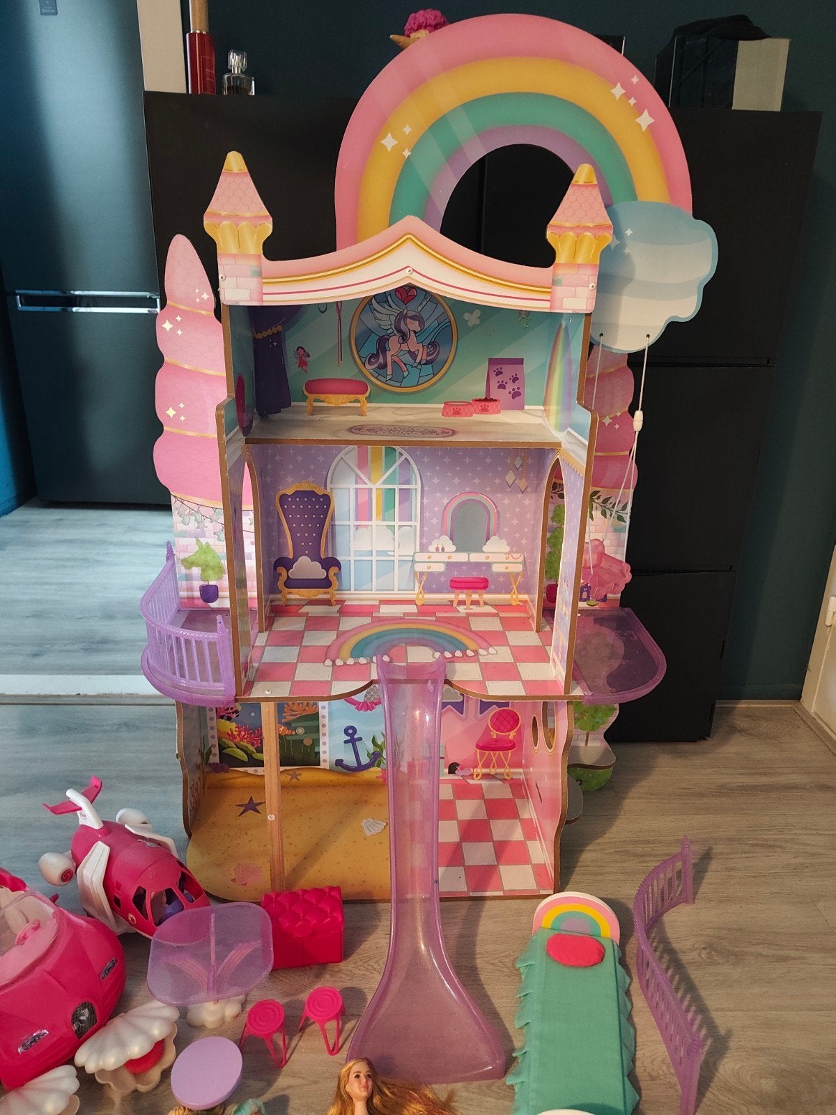 Kid Kraft Barbie huis poppenhuis, Ophalen, Zo goed als nieuw, Poppenhuis