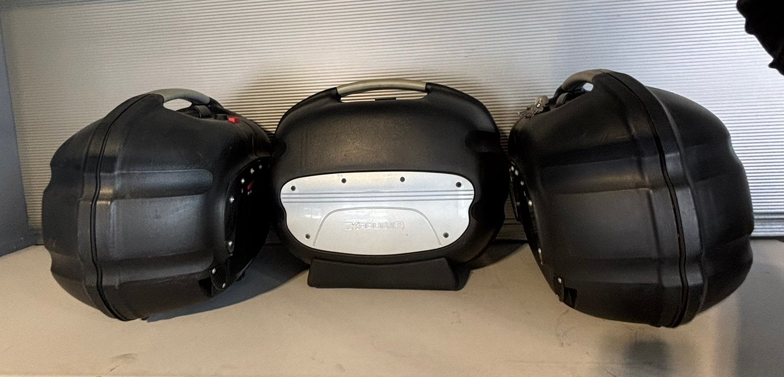 Krauser K3 – 3-delige set (2 zijkoffers + topkoffer)., Motoren, Gebruikt, __, Krauser, Ophalen of Verzenden