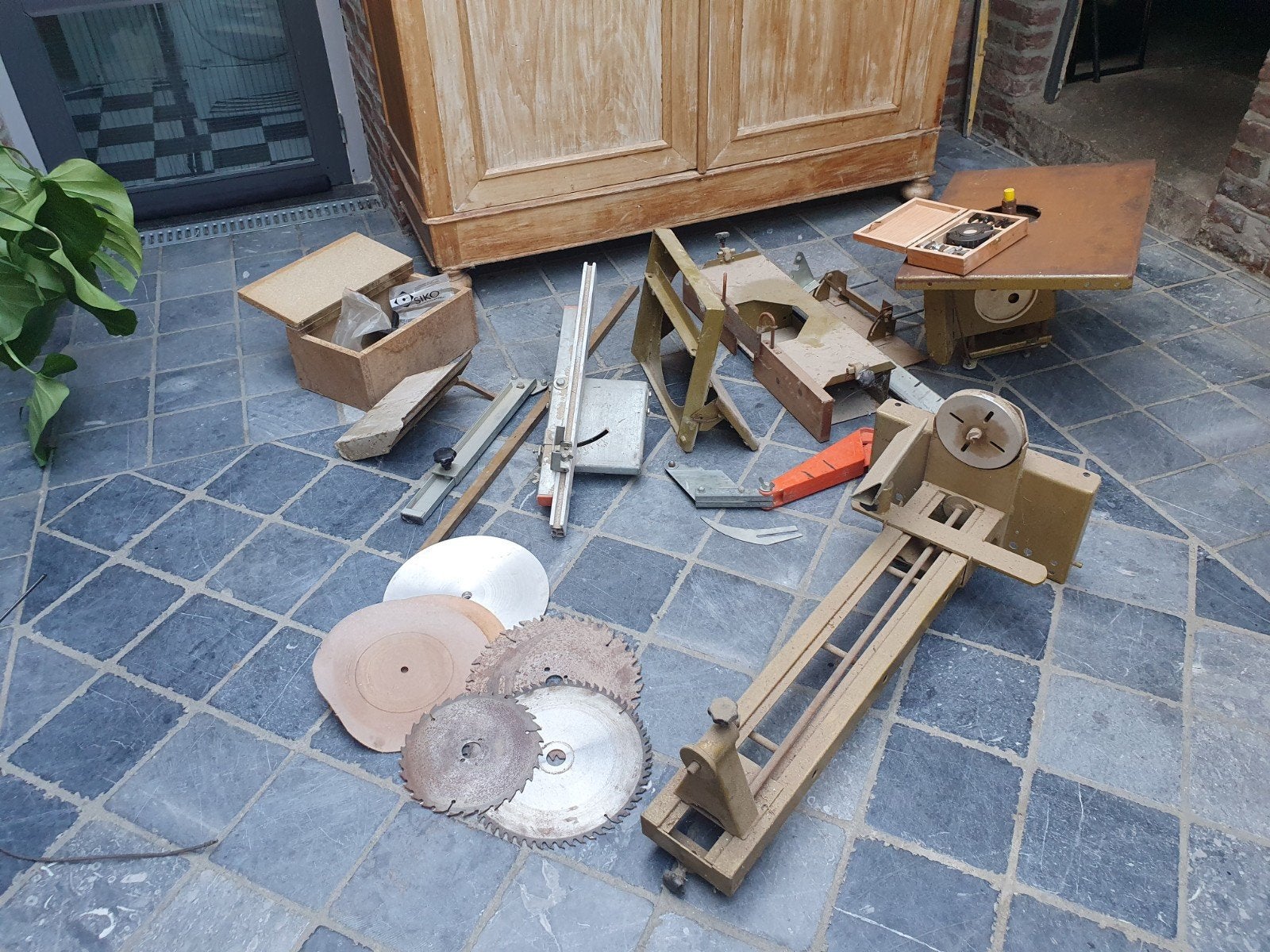 Diverse accessoires voor Scheppach zaagmachine, Ophalen, Gebruikt, Overige typen, 1200 watt of meer