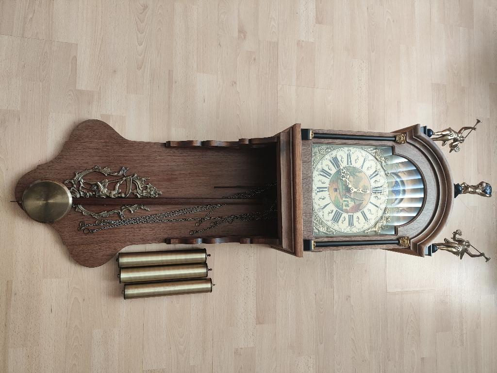 hangklok met slinger, Ophalen, Gebruikt, Analoog, Wandklok