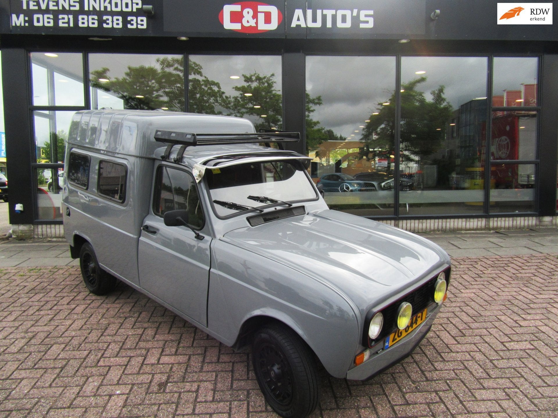 Renault 4 R 4-1100 Kombi 1989 GERESTAUREERD NARDO GREY, Auto's, Voorwielaandrijving, Stof, Zwart, 4 cilinders