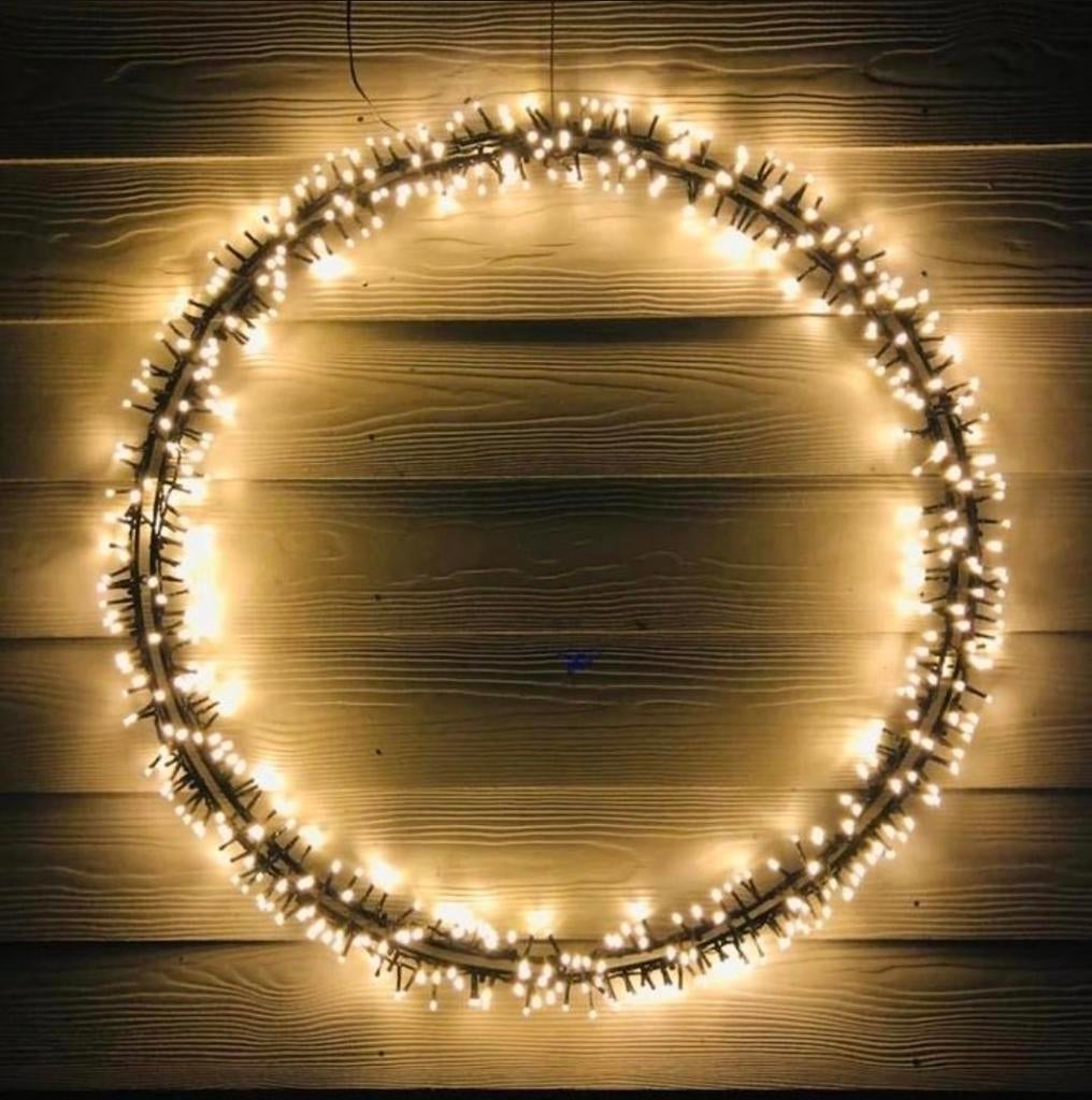Decoratieve LED-lichtkrans doorsnede: 70 of 90 cm, Ophalen of Verzenden, Nieuw