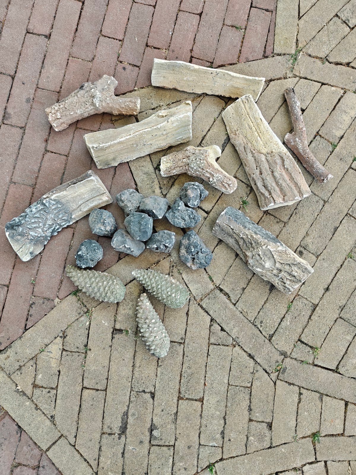 Sier elementen voor gashaard - steen (gebruikt), Ophalen, Gebruikt, Gashaard