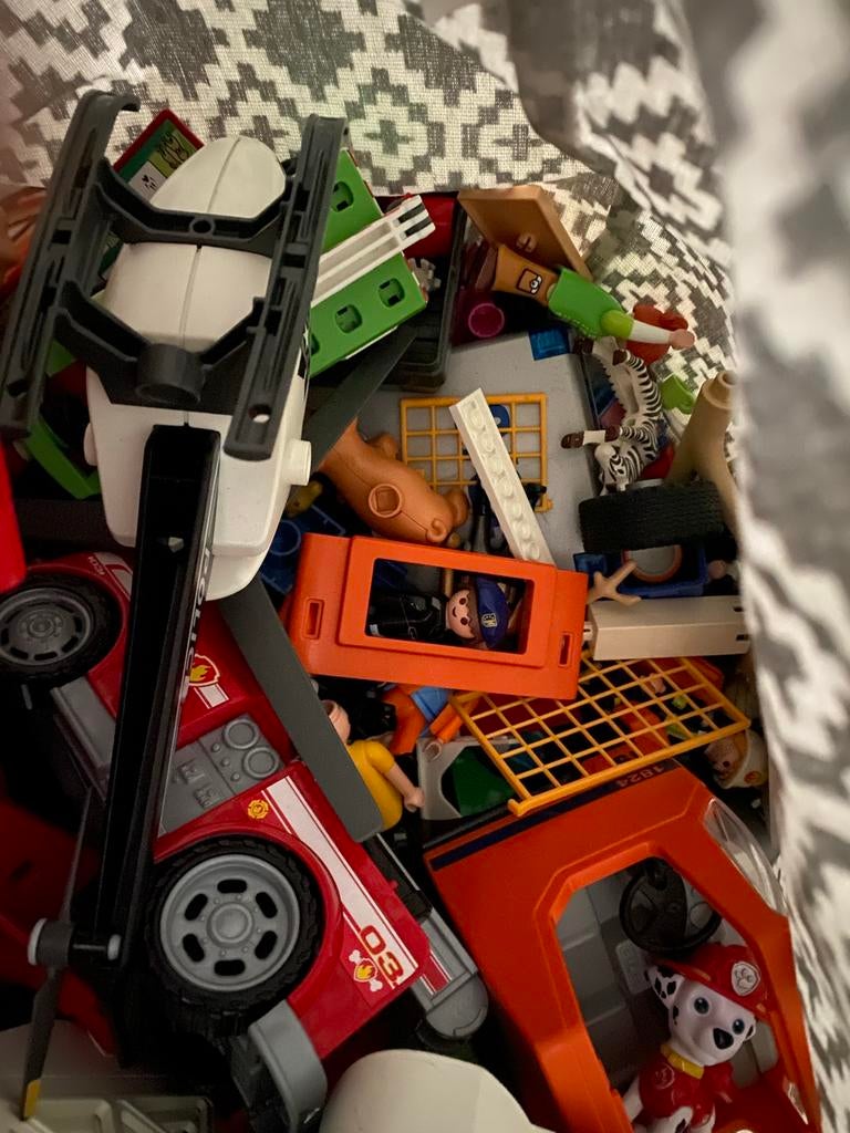Verzameling playmobil dierentuin camper vuilniswagen, Ophalen of Verzenden, Zo goed als nieuw