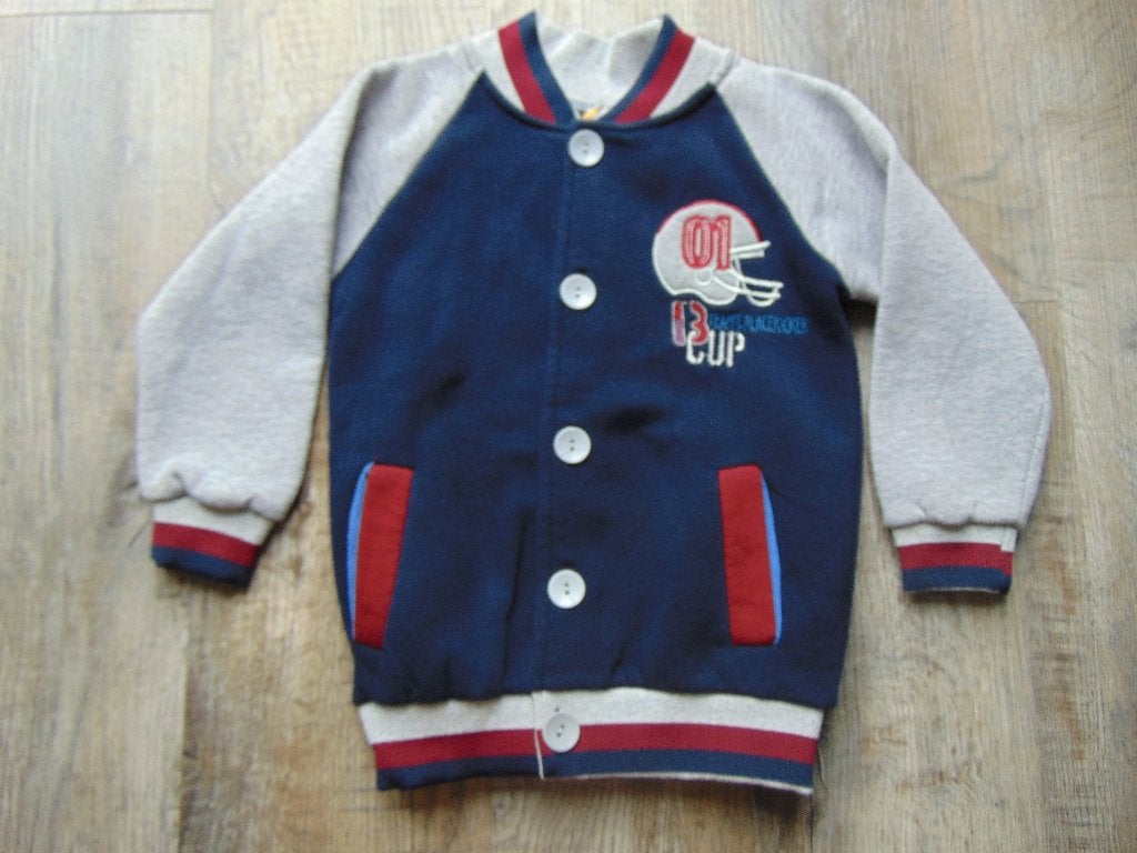 Baseball vest donker blauw maat 128 vestje / jasje, Kinderen en Baby's, IR-ay, Trui of Vest, Ophalen of Verzenden, Zo goed als nieuw