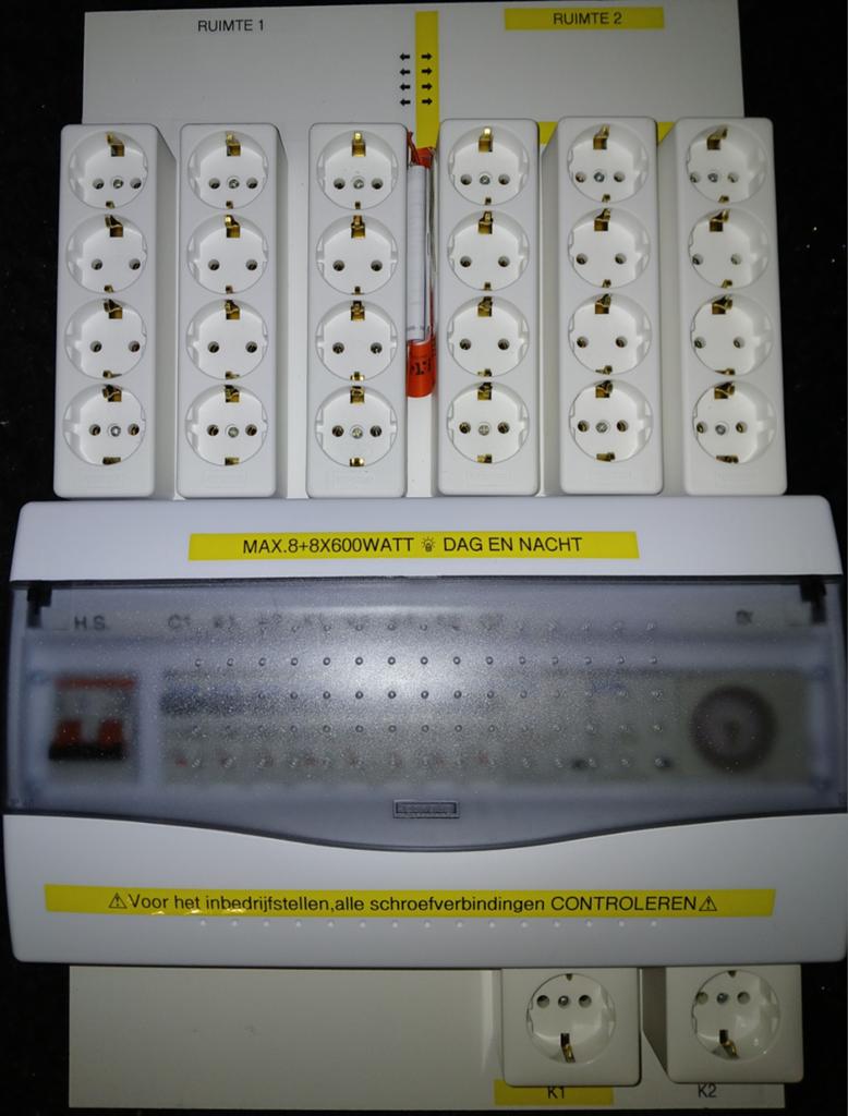 Nieuw schakelbord/stroombord 20x600W(10×1000W)lampen, Ophalen of Verzenden, Nieuw