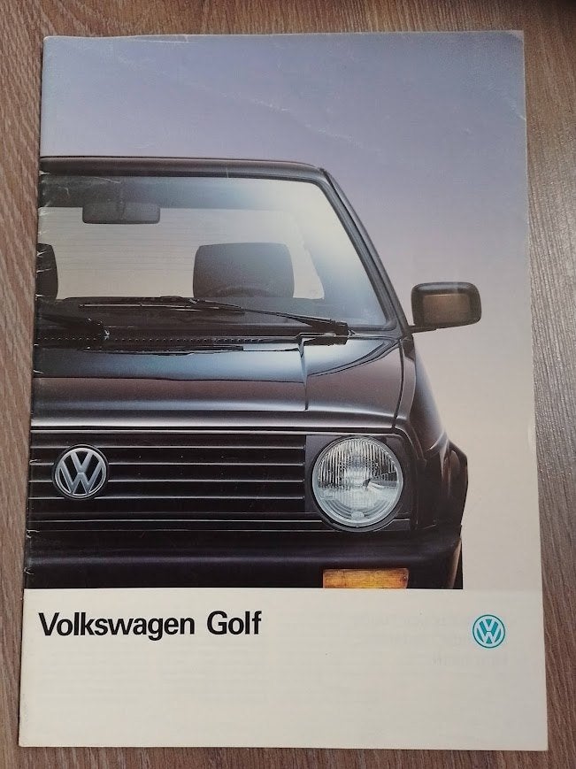 VW Volkswagen Golf 2 autofolder 1989, Boeken, Ophalen of Verzenden, Nieuw, Volkswagen