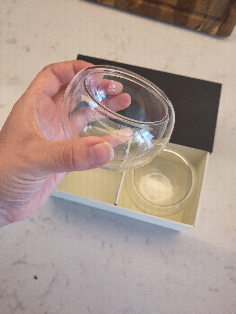 Matchaeologist cloud glass chawan - glazen kopje matcha, Huis en Inrichting, Keuken | Servies, Ophalen, Glas of Glazen, Overige merken