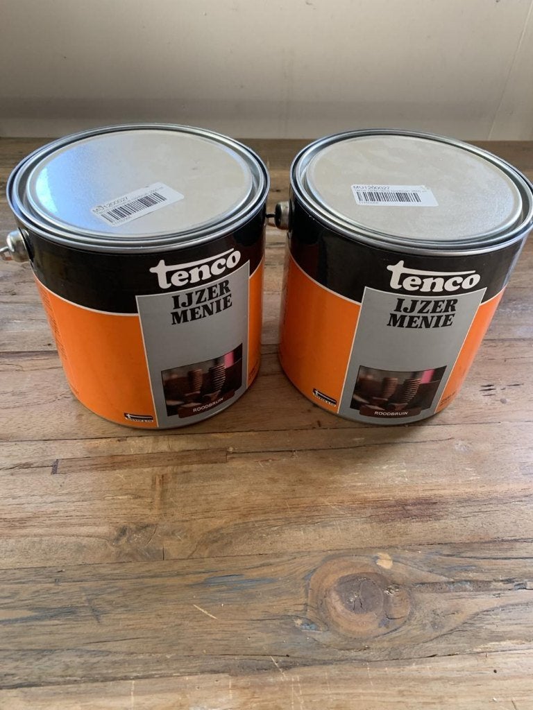 Tenco IJzermenie roodbruin 2,5 liter, Bruin, Verf, Edisonweg 30, 3899 AZ Zeewolde, Nederland, Nieuw