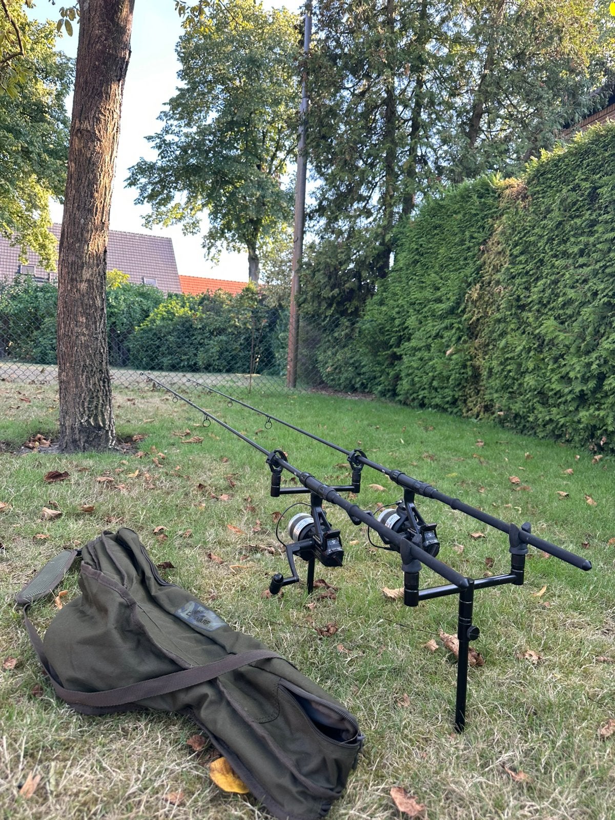 Nash dwarf met shimano baitrunners, Watersport en Boten, Ophalen, Zo goed als nieuw, Molen
