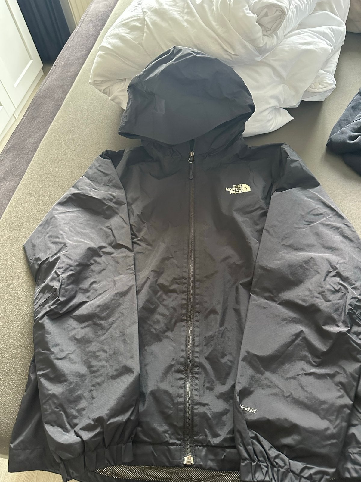 The North Face regenjas maat L, Ophalen, Gedragen, Maat 52/54 (L), Zwart