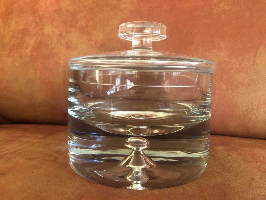 Krosno bonbonschaal met deksel 16 cm, Ophalen, Schaal, Rond, Glas