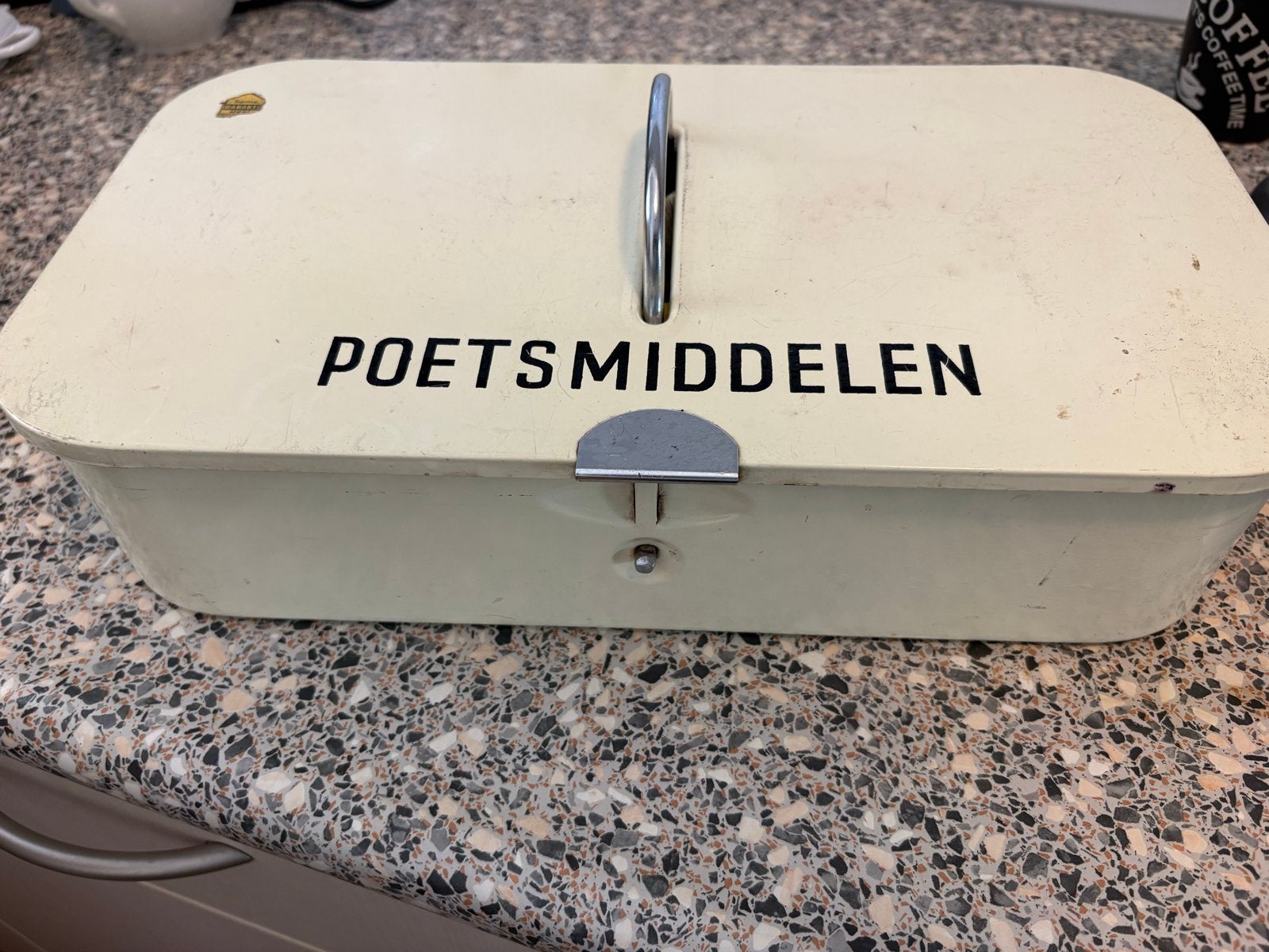 Vintage Poetsmiddelen Opbergdoos, Antiek en Kunst, Ophalen