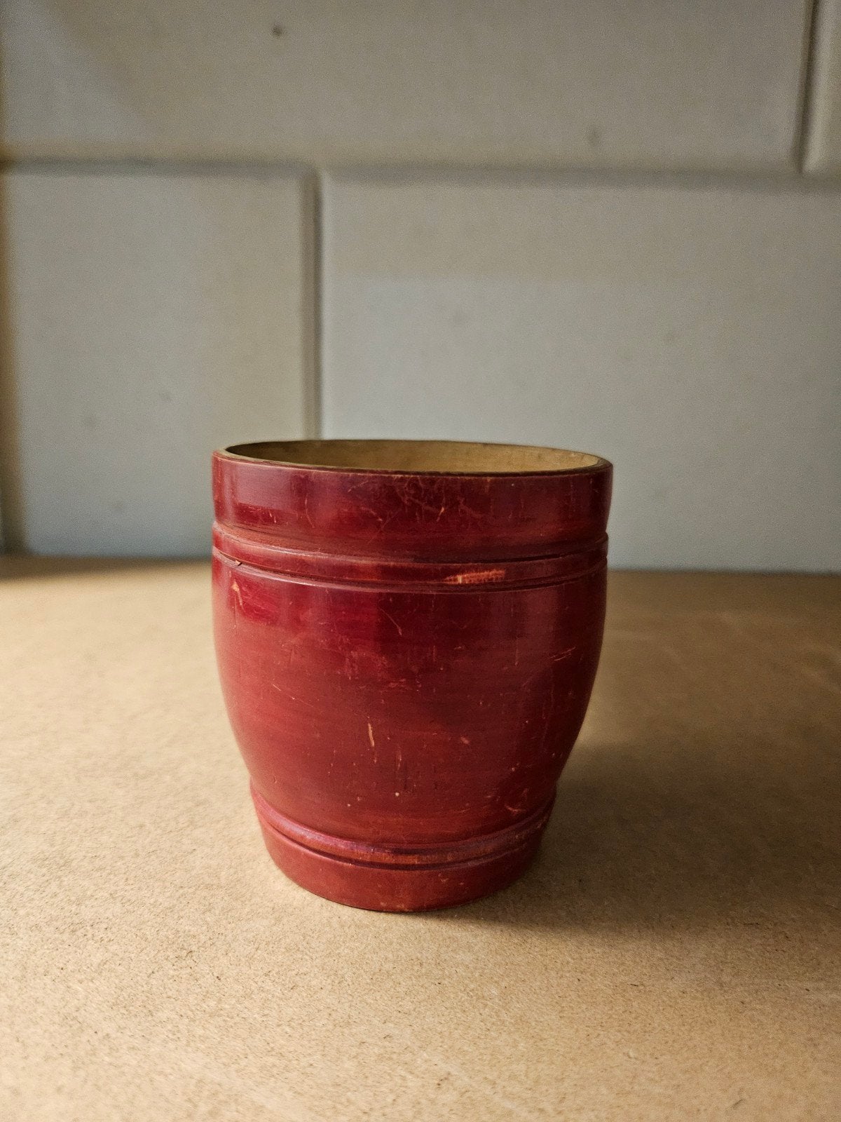 Set van 3 vintage kluwenhouders / garenkommen, Ophalen of Verzenden, Gebruikt