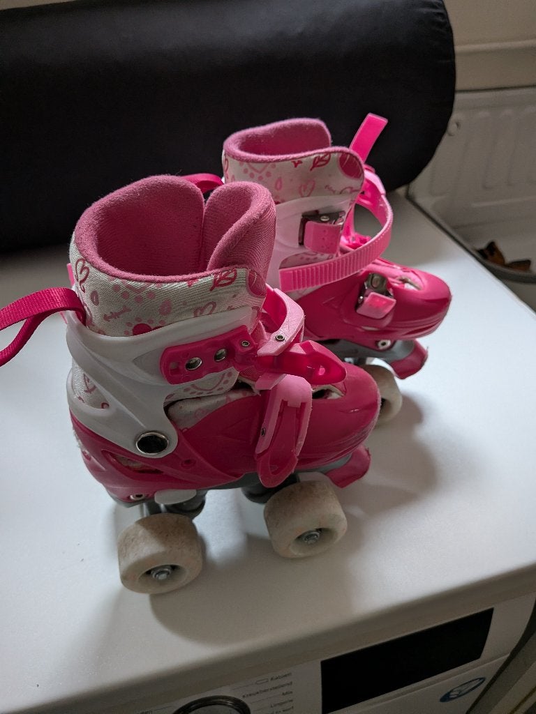 Street Rider rolschaatsen - maat 27-30 - roze, Kinderen en Baby's, Ophalen of Verzenden, Verstelbaar, Zo goed als nieuw, Kinderen