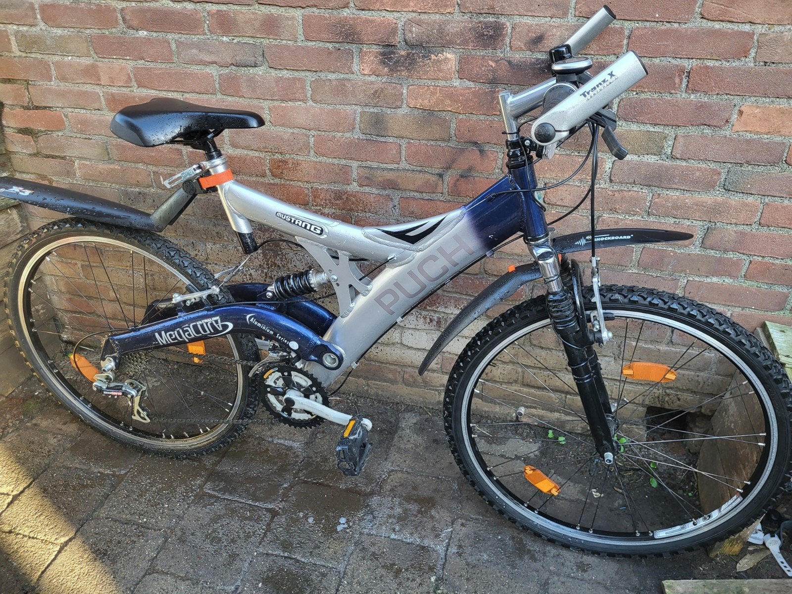 ZGAN Puch Mustang full Shockproof jongensbike v.a 9jr ZGAN!, Velgrem, Puch, Zo goed als nieuw, Handrem