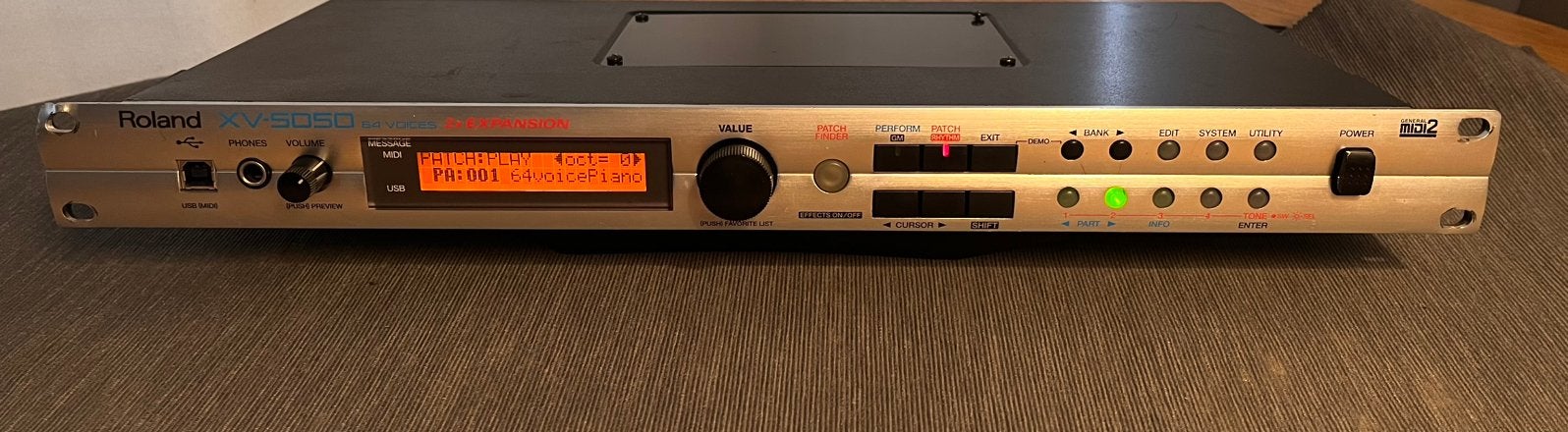 Roland XV5050 sound module, Ophalen, Gebruikt