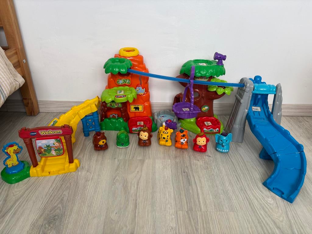 VTech Zoef Zoef Avonturen jungle met extra dieren, Ophalen, Gebruikt