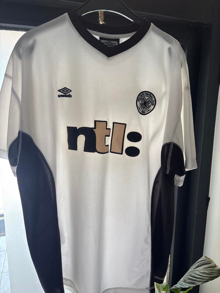 Celtic voetbalshirt XL - Wit met zwart, Umbro, Maat XL, Ophalen of Verzenden, Zo goed als nieuw, Shirt