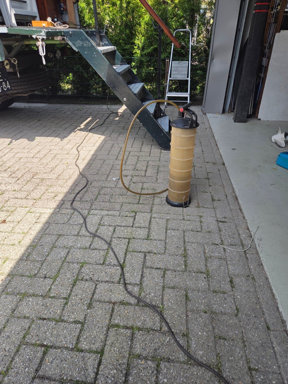 Olieafzuiger / Vloeistofafzuiger, Ophalen, Gebruikt