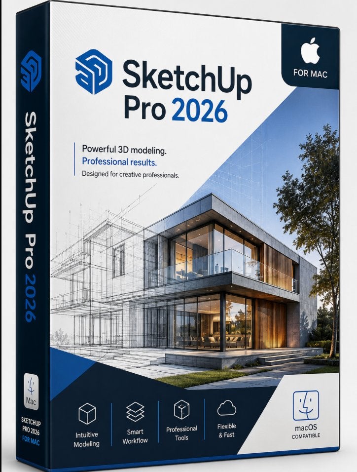 SketchUp Pro 2026 voor Mac, Computers en Software, Ophalen of Verzenden, Nieuw, MacOS