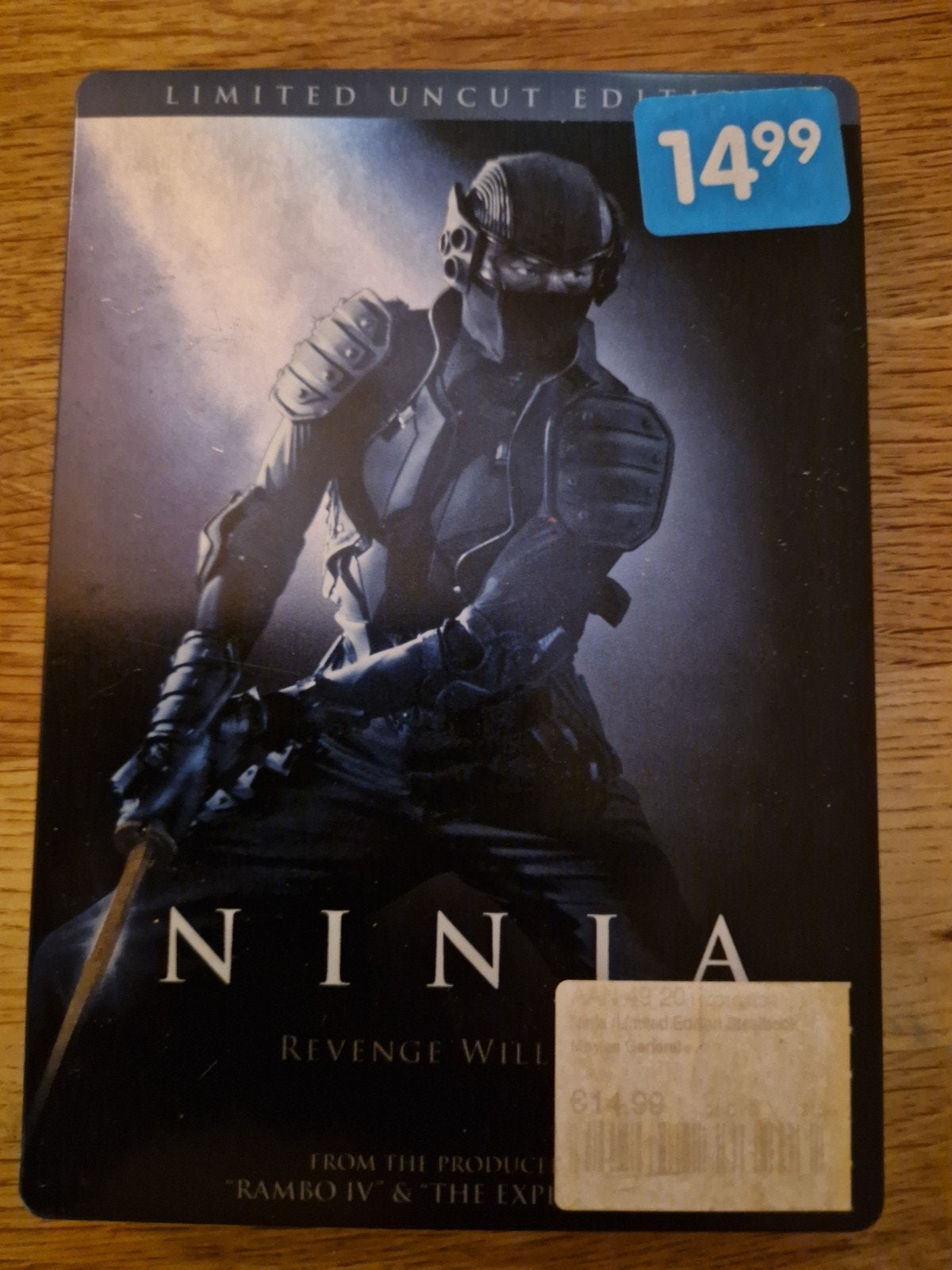 Ninja steelbook, Cd's en Dvd's, Alle leeftijden, Ophalen of Verzenden, Zo goed als nieuw